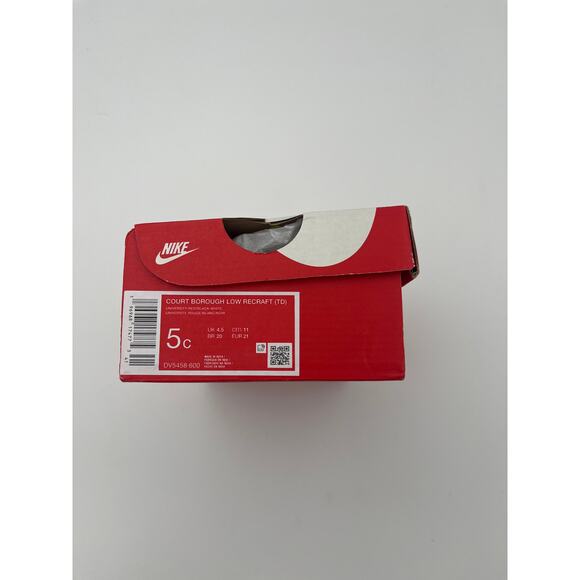 NIB Nike Kids' Court Borough Low Recraft Shoes DV5458-600 - Size 5C - Picture 6 of 7